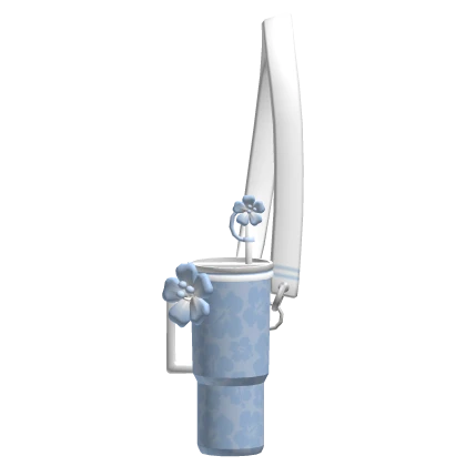 Preppy Light Blue Summer Cup Carrier