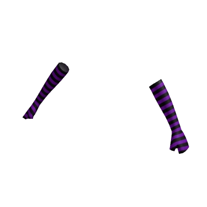 Purple Striped Arm Warmers