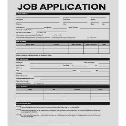 job application