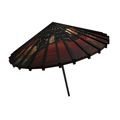 traditional Japanese umbrella black