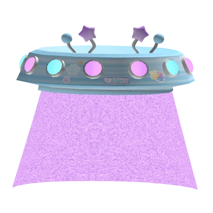 ♡ Cute Galactic Space Alien Ufo Waist Blue Glowing