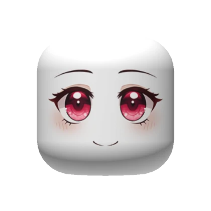 Pink Happy Anime Face (white skintone)