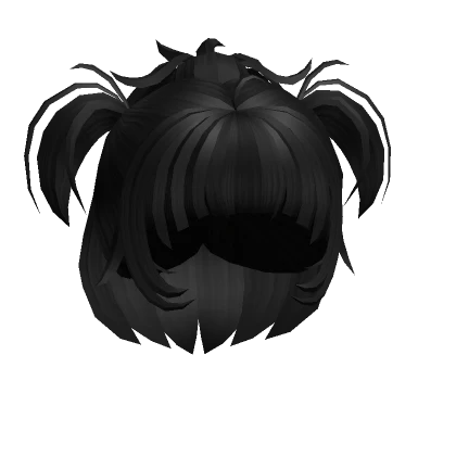 Adorable Shaggy Pigtails in Black