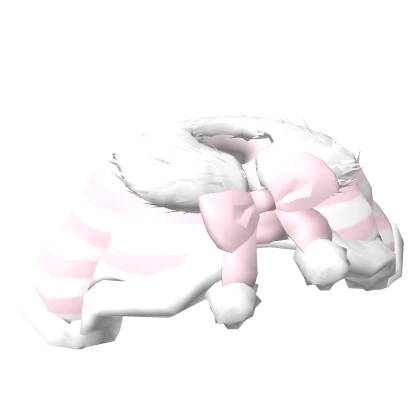 Winter Cape (Stripe pattern, Pompom)