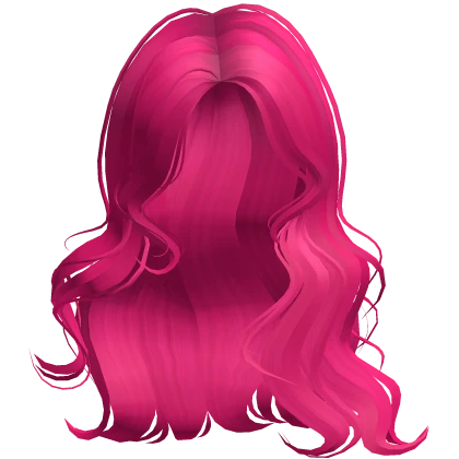 ♡ Elegant Layered Wavy Hair (Hot Pink)