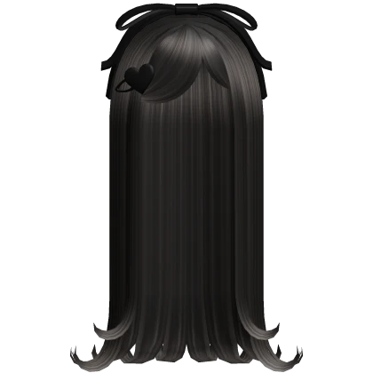 🖤 long n sweet vampire curls dark brown