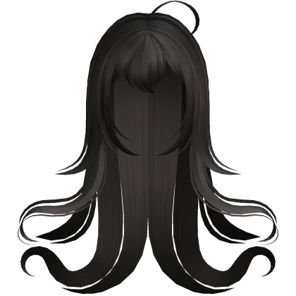 kawaii swirly ghost hair in dark brown