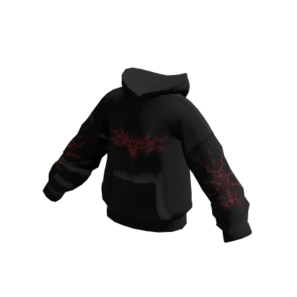 Black Gothic Streetwear Hoodie