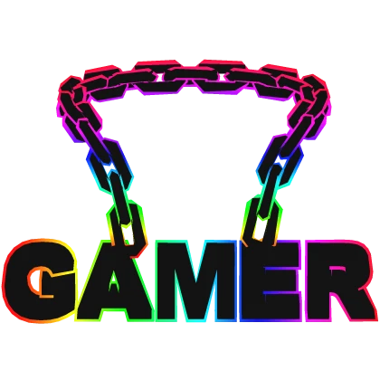 Rainbow Cartoony Gamer Chain