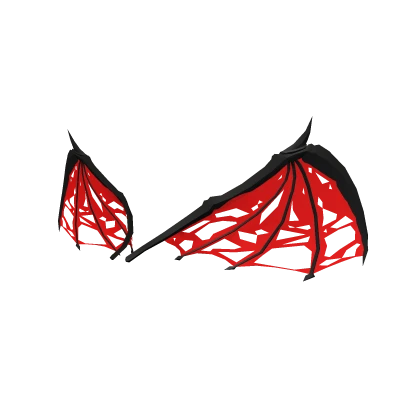 Ripped Red Skeleton Wings