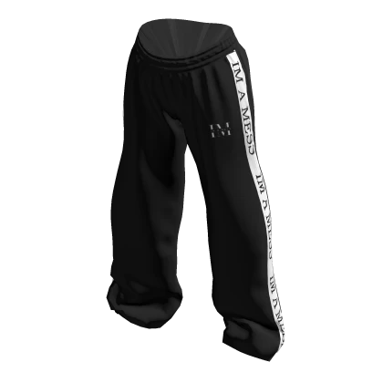 IM BLACK STRIPE PANTS