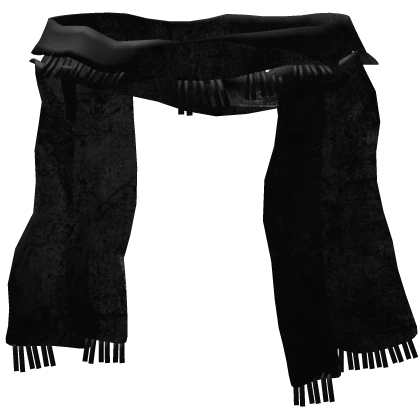 Grunge Oversized Black Scarf 