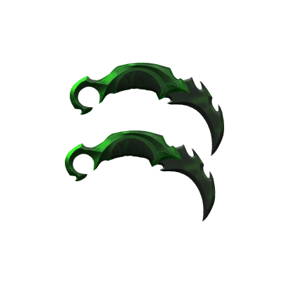Holdable Dual Karambit - Venomshank Emerald Green