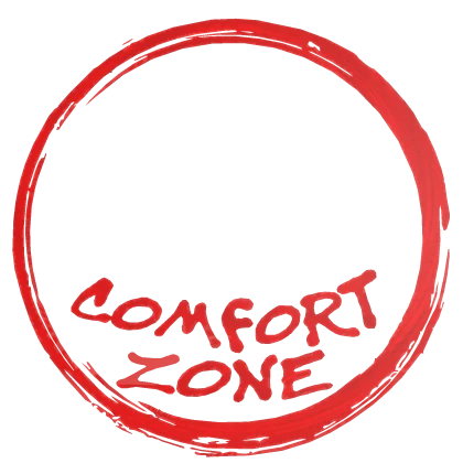 Comfort Zone Red Paint Floor Circle