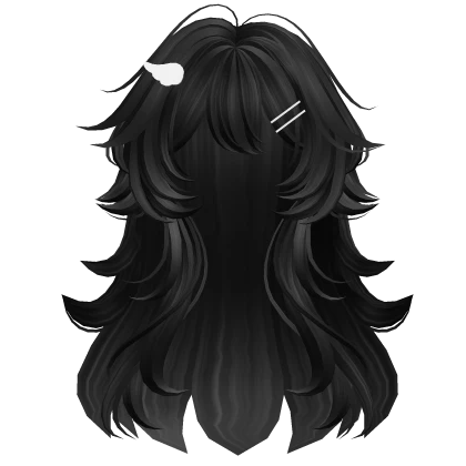 Super Fluffy Wavy Anime Hairstyle (Black)