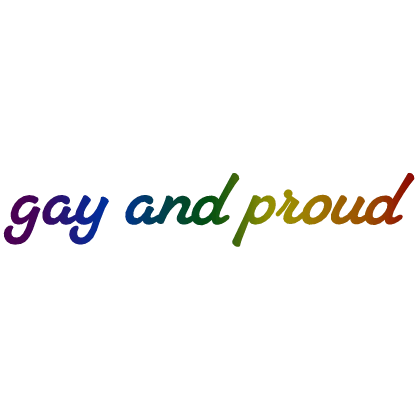 [🏳️‍🌈] Gay and Proud Sign