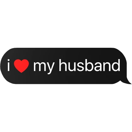 i heart my husband text