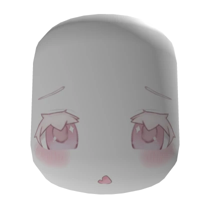 Cute Pink Soft Bunny Ethereal Pastel Face 