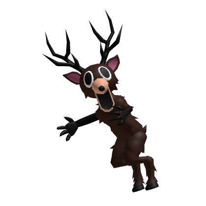 Scary Deer 99 Nights companion on head