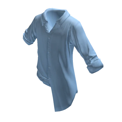 Blue Oversized Poplin Shirt