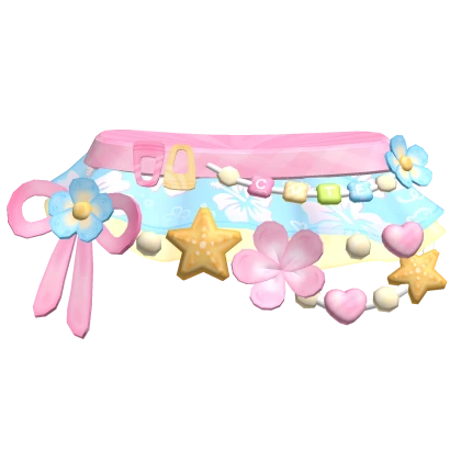 cute summer harajuku tropical hibiscus skirt 3.0