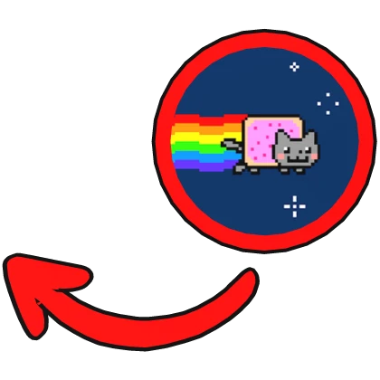 Nyan Cat pointing meme circle