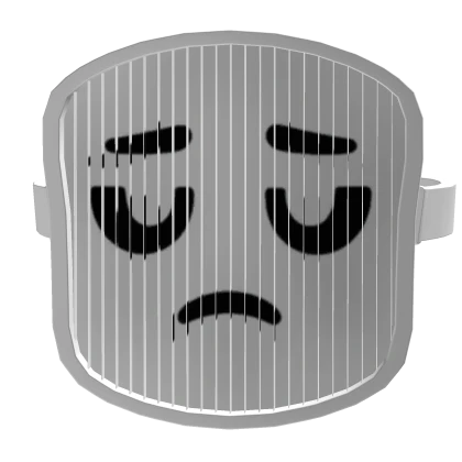 Mask Glowing Neon White  3 -  Faces change