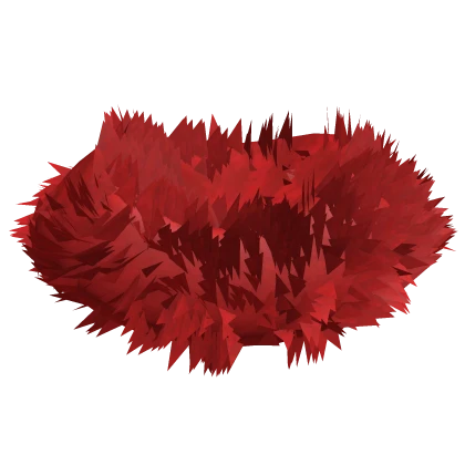 Fluffy Fur Red Scarf