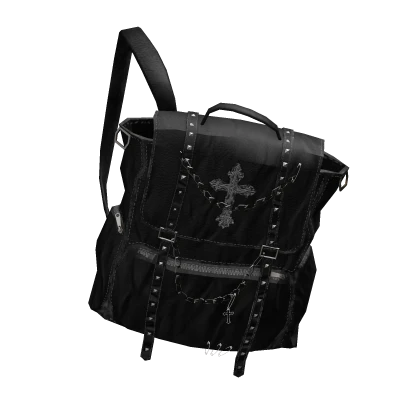 Black Y2k Punk Backpack 1.0