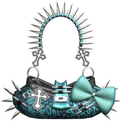 Blue Scene y2k Mc-bling Spiked Cross Bag