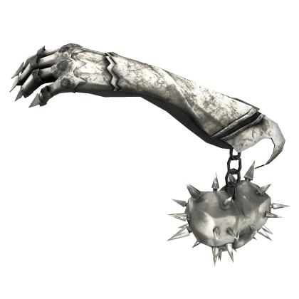 Silver Knight Gauntlet on the back