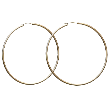 ✰ Y2K Model Thin Earring Hoops | Gold