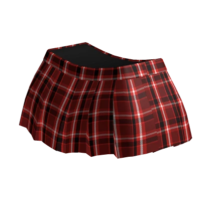 [1.0 R6] Red Checkred Skirt (Longer)