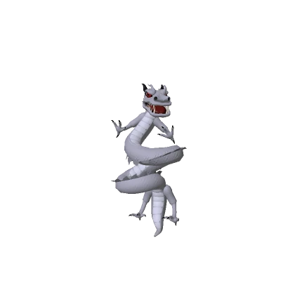 Recolorable Floating Dragon