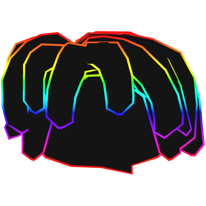 Cartoony Rainbow Bacon Hair