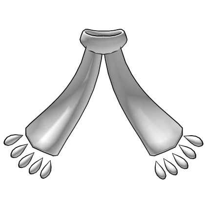 Long Cartoon White Scarf