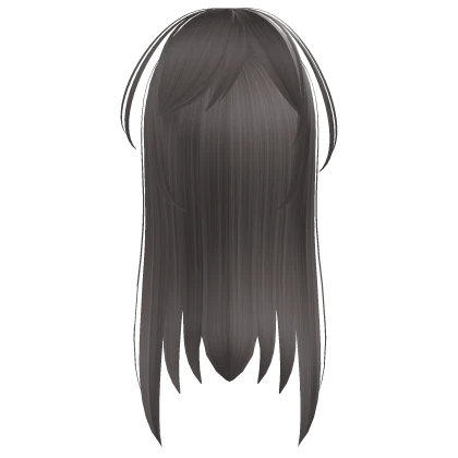 ♰ : long horror protagonist straight hair in ash