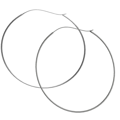 2000s Diva Silver Earring Hoops 