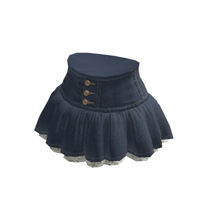 High-waisted Denim Skirt