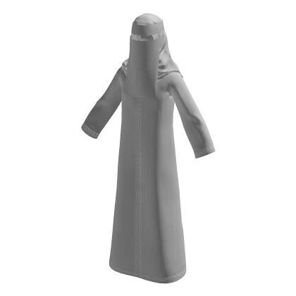 Hijab with Abaya (White)
