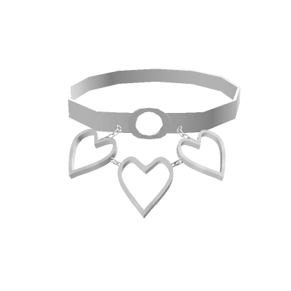 White Triple Heart Choker (3.0)