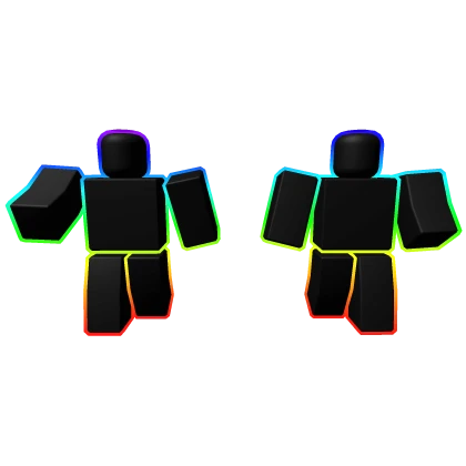 Cartoony Rainbow Minions: Back