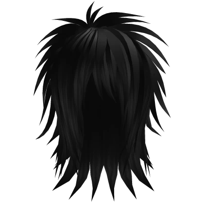 unkept emo gothic scene hair