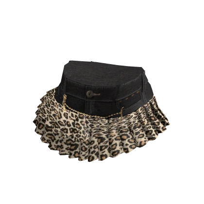 Gyaru Layered Leopard Skirt
