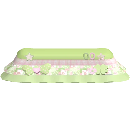 Pink green igari dress strawberry floral cottage 