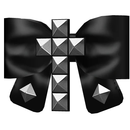 gothic studded emo punk bow hairclip