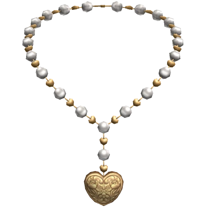 Darling Heart Locket Pearls Gold