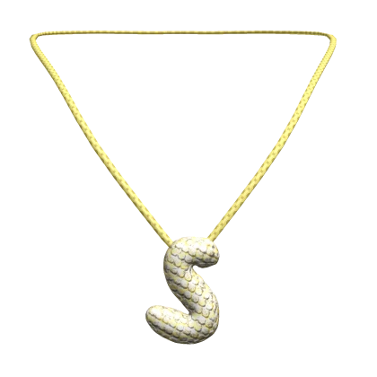 Preppy Bubble Initial Necklace S 3.0 Gold