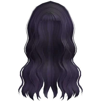 ☆ adorable wavy anime curly long dark purple