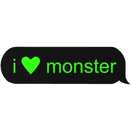 i heart monster text